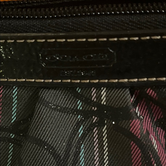 Coach Black Multicolor Plaid Wristlet 6 Inches wide 4 inches long - Picture 2 of 10